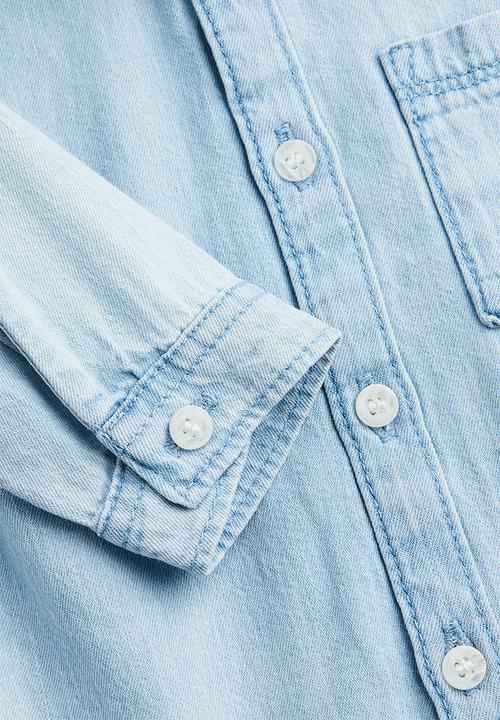 H&M - Denim shirt - light denim blue