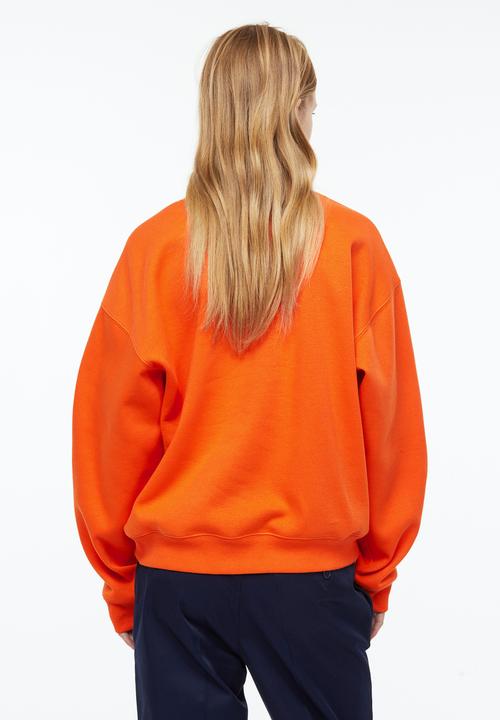 H&M - Embroidered sweatshirt - orange