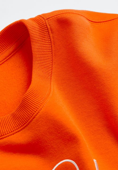 H&M - Embroidered sweatshirt - orange