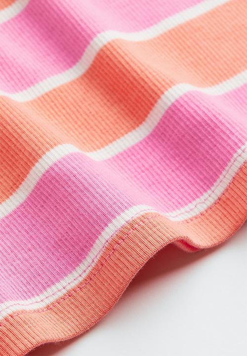 H&M - Long-sleeved jersey top - pink/striped