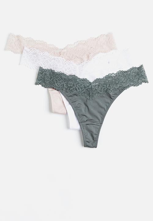 H&M - 3-Pack thong briefs - multi