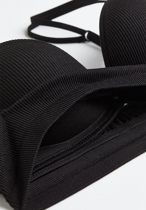 H&M - Seamless push-up bra - black