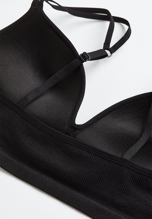 H&M - Seamless push-up bra - black