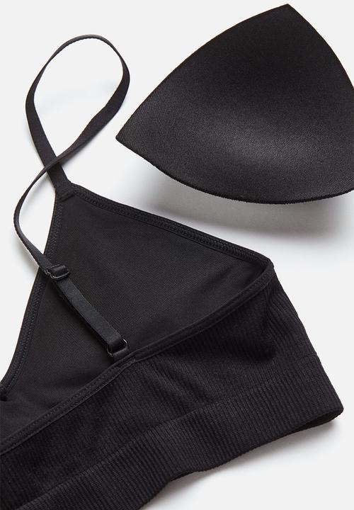 H&M - Padded bra - black