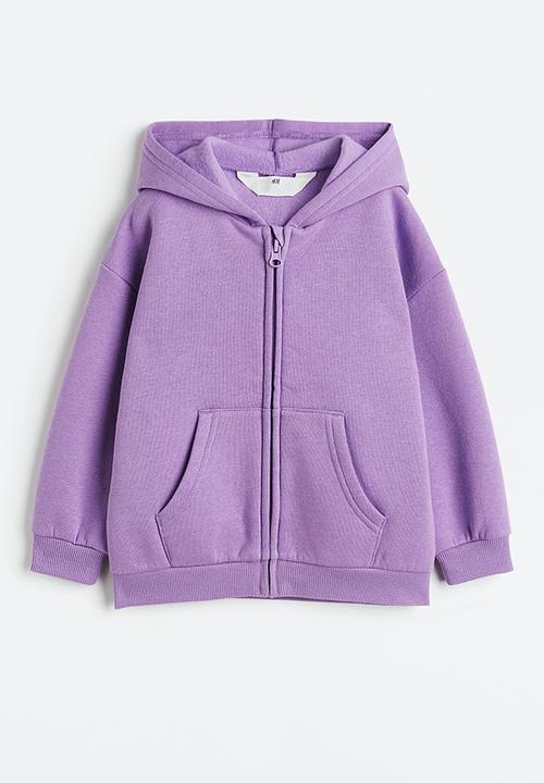 H&M - Zip-through hoodie - purple