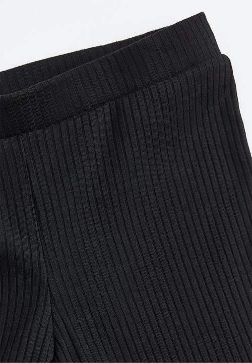 H&M - Flared leggings - black