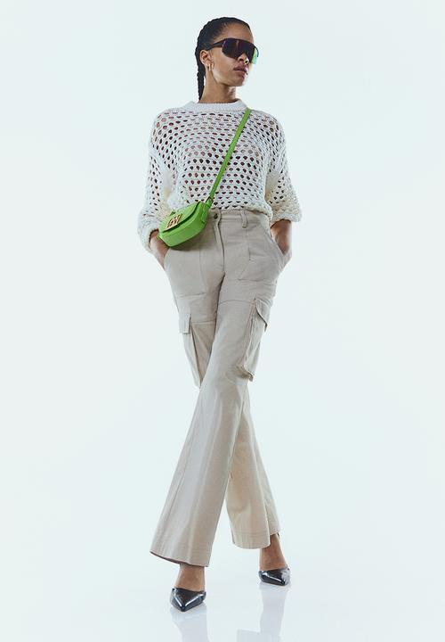 H&M - Oversized pointelle-knit jumper - white