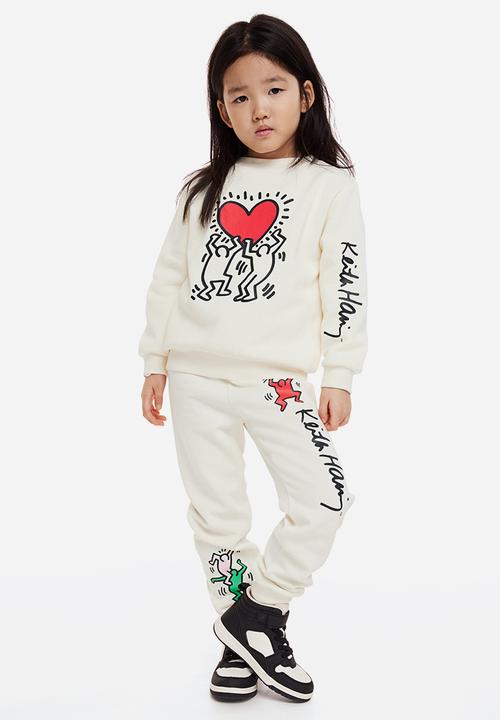 H&M - Keith Haring x H&M: 2 Piece printed set - natural white/keith haring