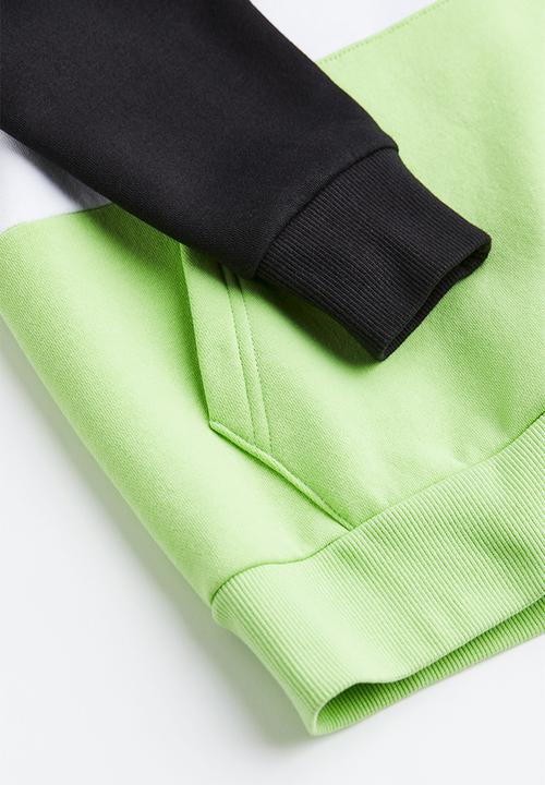 H&M - Oversized hoodie - black/block-coloured