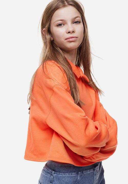 H&M - Boxy-style sweatshirt - orange