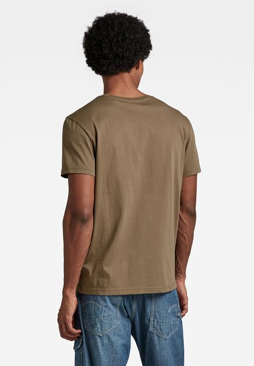 G-STAR - Raw r t compact jersey i o - deep walnut