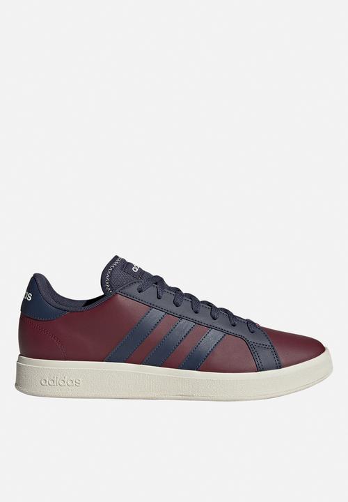 adidas grand court red white blue