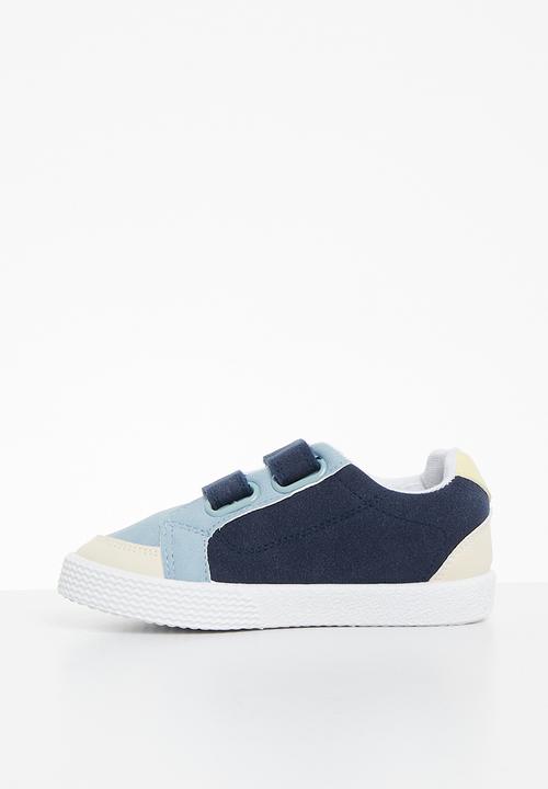 Cotton On - Darcy double strap trainer - blue/yellow