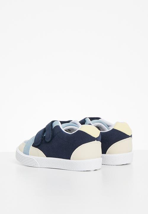 Cotton On - Darcy double strap trainer - blue/yellow