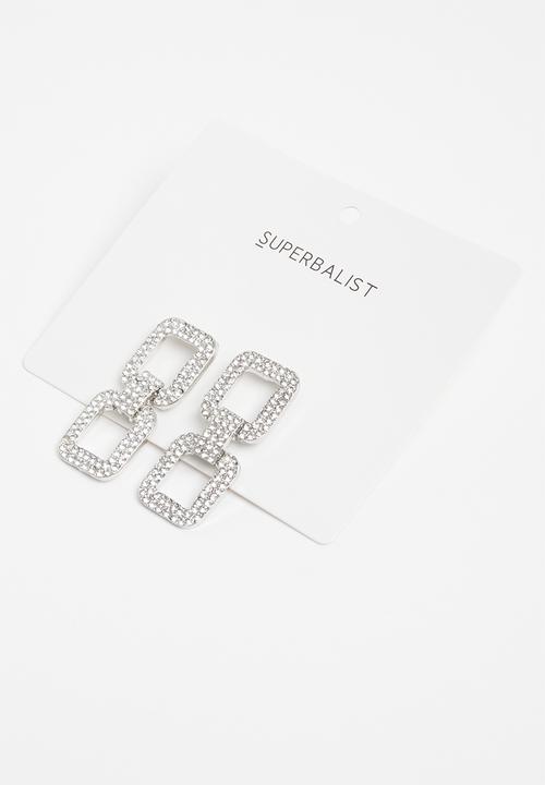 Superbalist - Arden statement earrings - silver