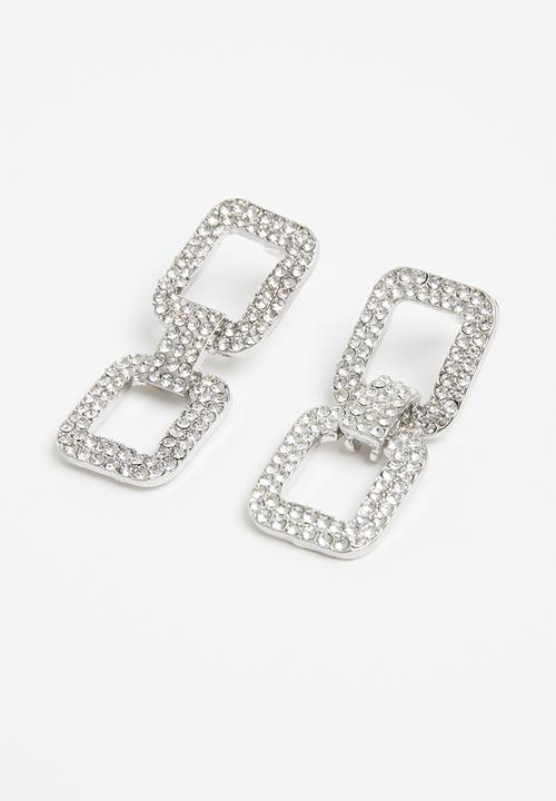 Superbalist - Arden statement earrings - silver