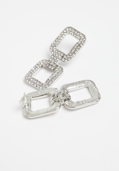 Superbalist - Arden statement earrings - silver