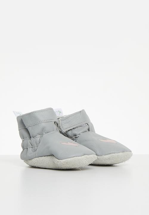 Pitta-Patta Shoes - Boot heart - light grey