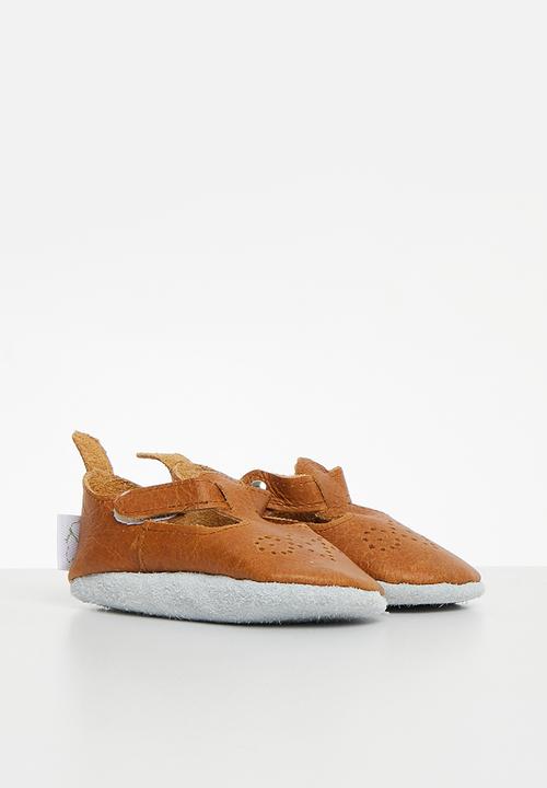 Pitta-Patta Shoes - Baby doll brogue - light vintage