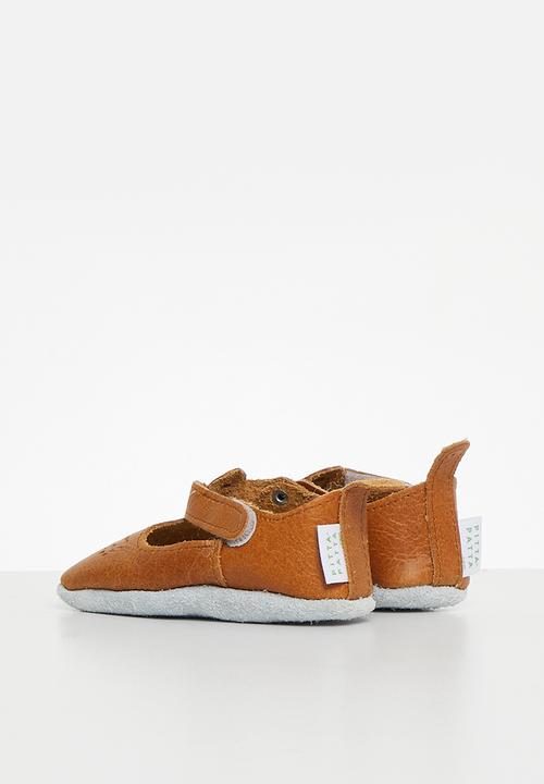 Pitta-Patta Shoes - Baby doll brogue - light vintage