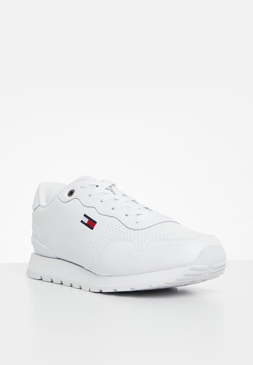 Tommy Hilfiger - Tommy jeans lifestyle leather runner - white
