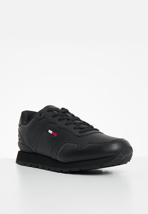 Tommy Hilfiger - Tommy jeans lifestyle leather runner - black