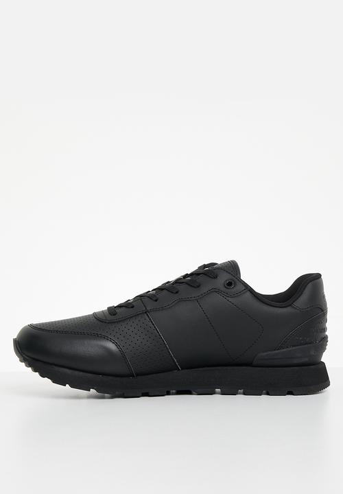 Tommy Hilfiger - Tommy jeans lifestyle leather runner - black