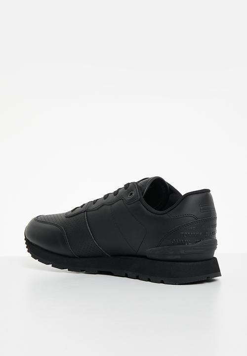 Tommy Hilfiger - Tommy jeans lifestyle leather runner - black