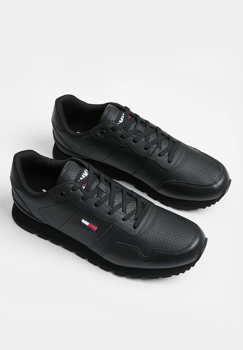 Tommy Hilfiger - Tommy jeans lifestyle leather runner - black