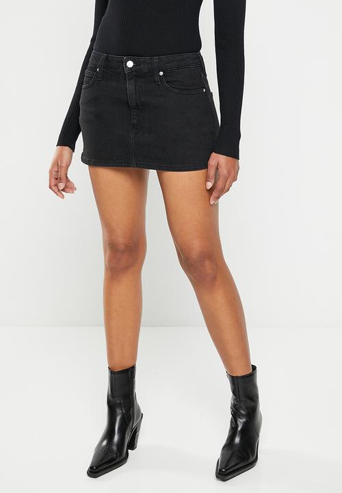 Calvin Klein - Micro mini skirt - denim black