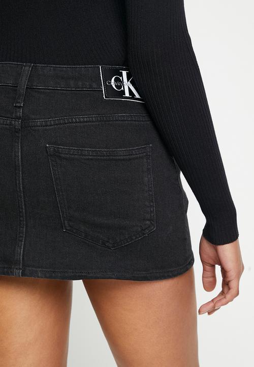 Calvin Klein - Micro mini skirt - denim black