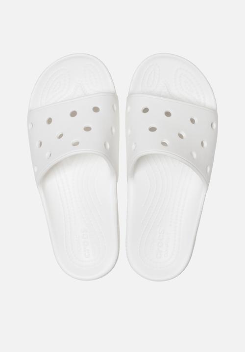 Crocs - Classic crocs slide sandal - white