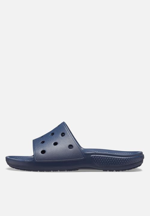 Crocs - Classic crocs slide sandal - navy.