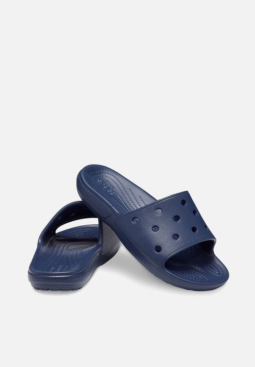 Crocs - Classic crocs slide sandal - navy.