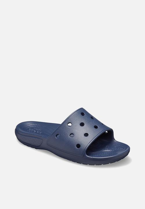Crocs - Classic crocs slide sandal - navy.