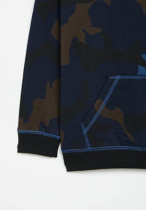 Pop Candy - Camo hoodie - blue