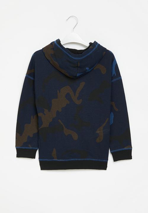 Pop Candy - Camo hoodie - blue
