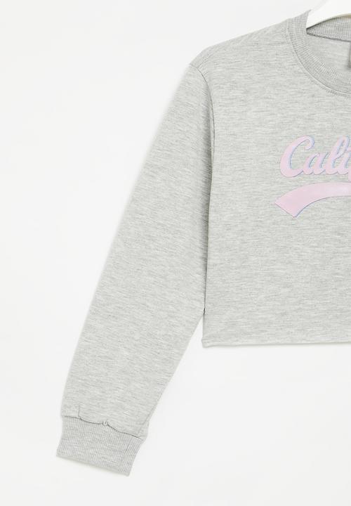 Pop Candy - Crop sweatshirt - grey