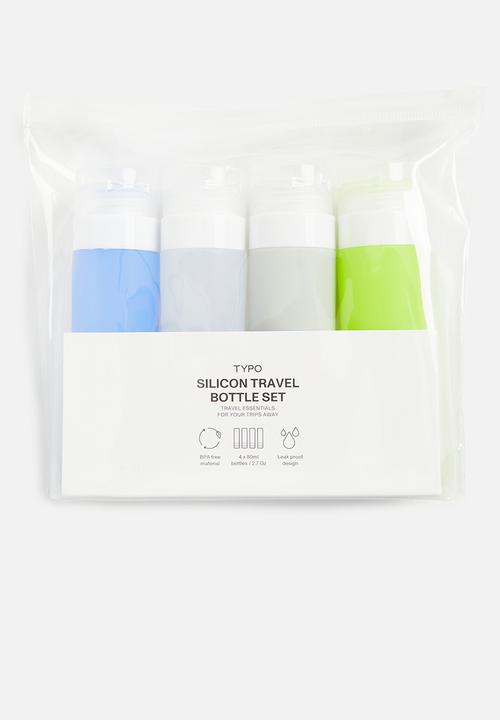 Typo - Silicon travel bottle set - multi