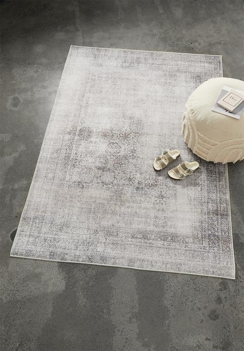 Sixth Floor - Brisbane printed rug - distressed beige