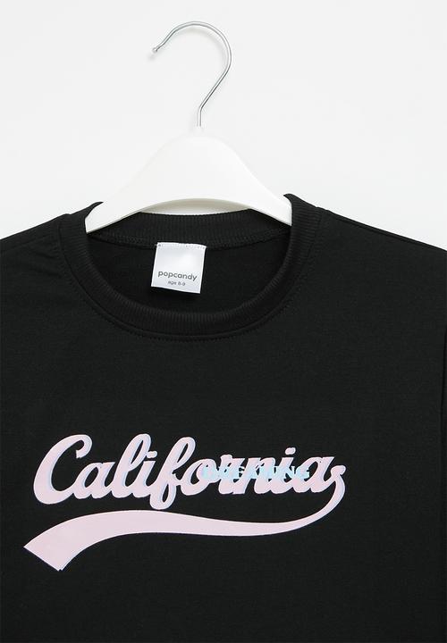 Pop Candy - Crop sweatshirt - black