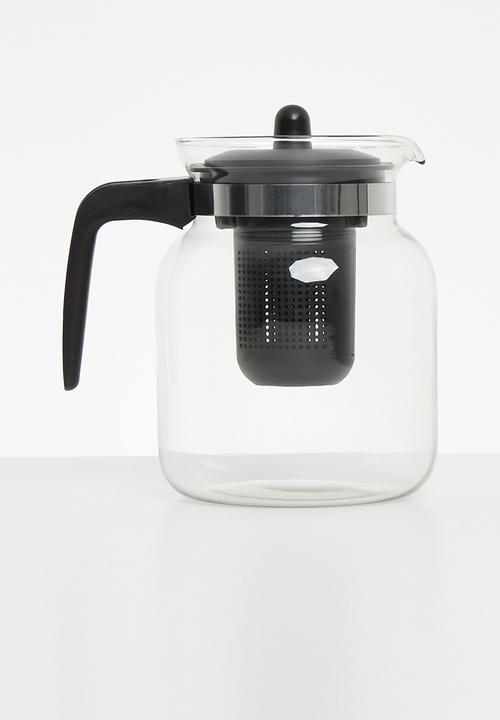 Excellent Houseware - Teapot with tea strainer - clear 