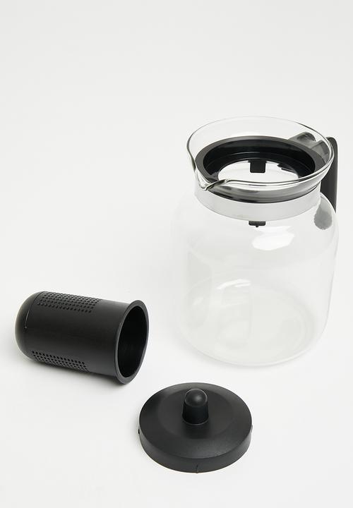 Excellent Houseware - Teapot with tea strainer - clear 