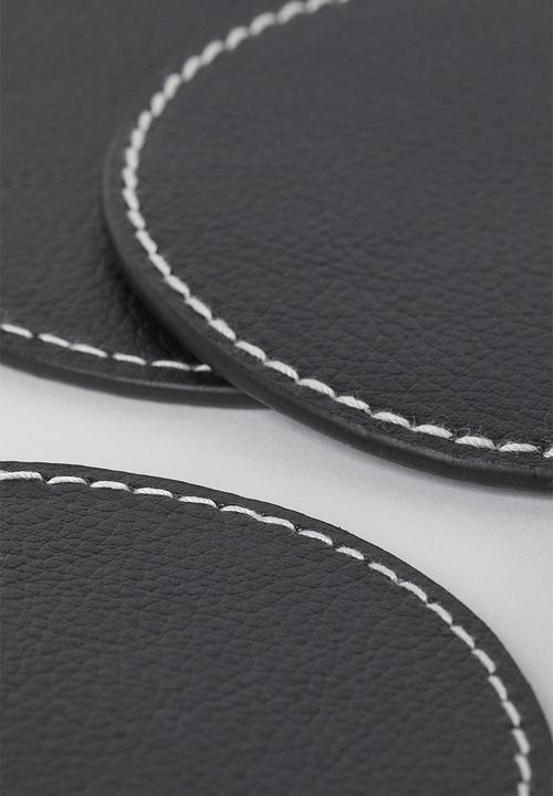 H&M - 4-pack coasters - black
