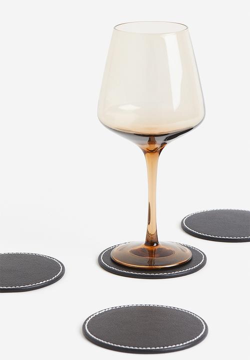 H&M - 4-pack coasters - black
