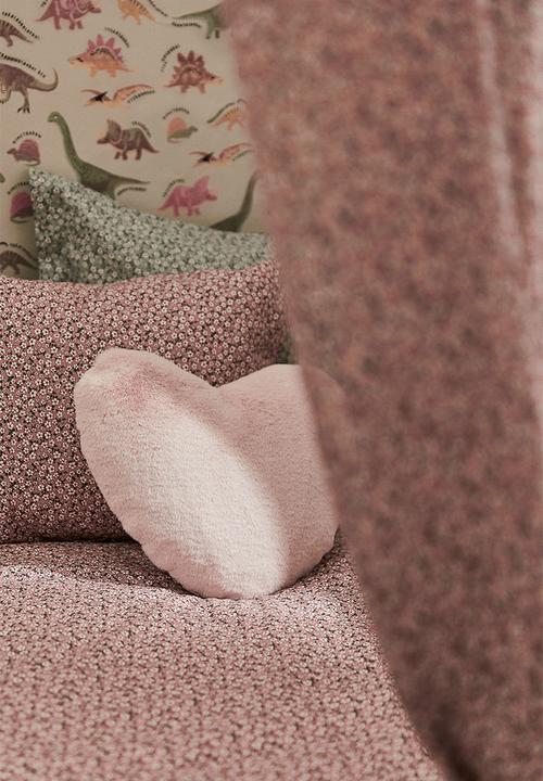 H&M - Heart-shaped cushion - light pink