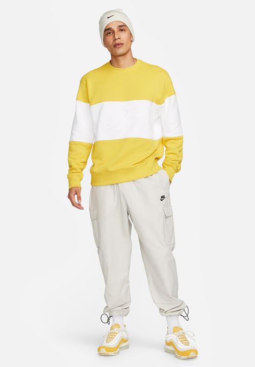 Nike - M nk club ft crew cb - yellow