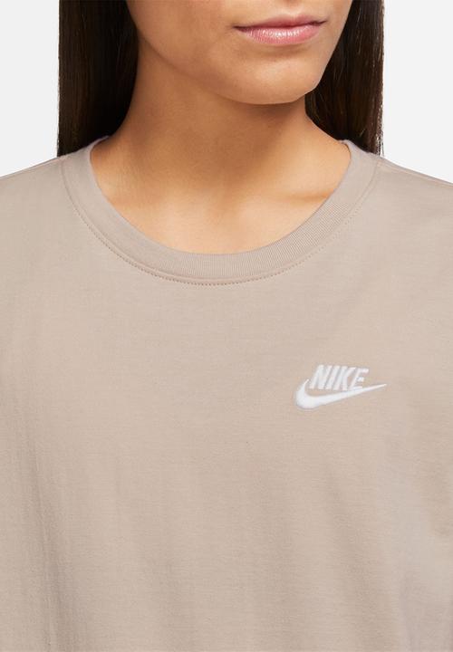 Nike - W nsw tee club - sanddrift/white