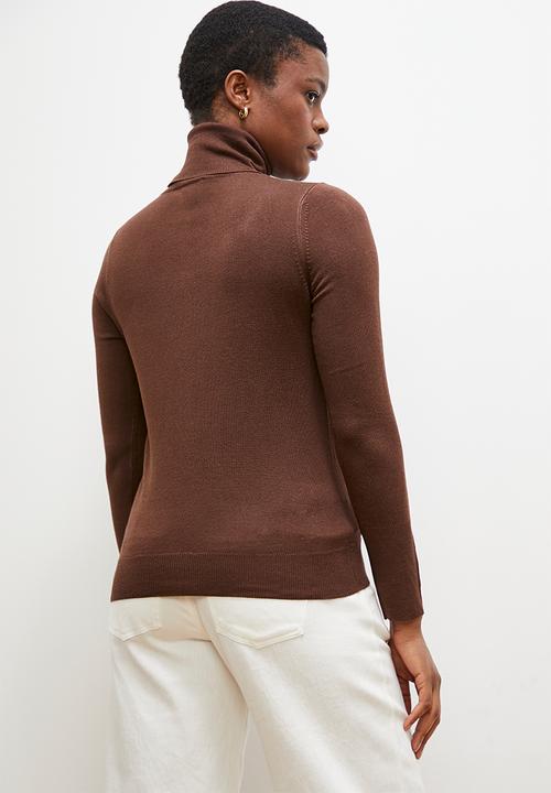 edit - Polo neck - choc