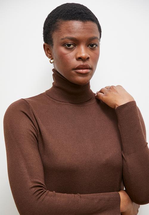 edit - Polo neck - choc